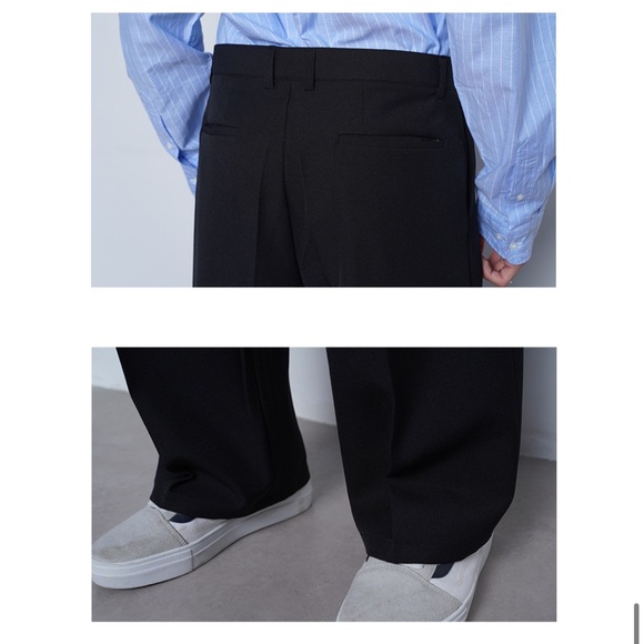 Wide Slacks Black - Picture 3 of 7